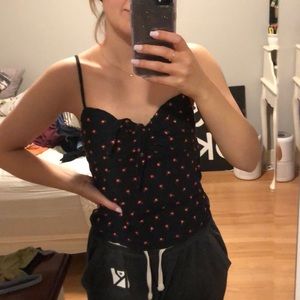 brandy melville floral tank top